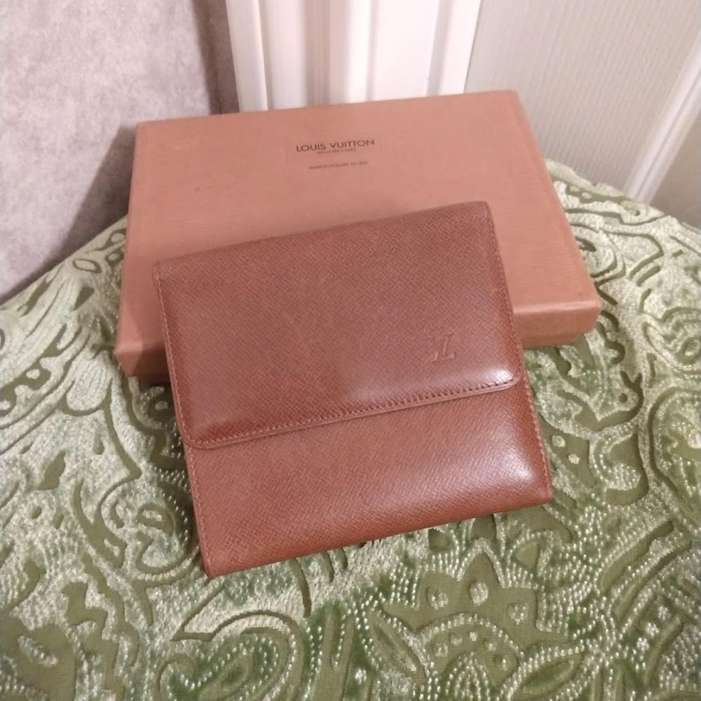 Louis Vuitton Brown Leather Wallet